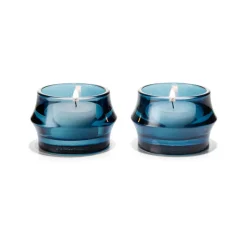 Holmegaard Arc waxinelichthouder 5 cm 2-pack, Donkerblå< Kaarsenhouders & Kaarsenborden