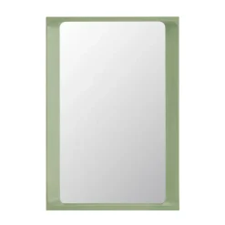 Muuto Arced spiegel 80x55 cm, Light green< Wandspiegels