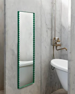 HAY Arcs Mirror Rectangle M spiegel 50x133,5 cm, Green< Wandspiegels