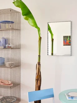 HAY Arcs Mirror Rectangle S spiegel 43,5x61,5 cm, Roestvrij staal< Wandspiegels