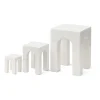 Gejst Arkis boekensteun 3-delig, Wit< Decoratieve Accessoires