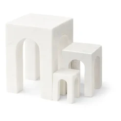 Gejst Arkis boekensteun 3-delig, Wit< Decoratieve Accessoires