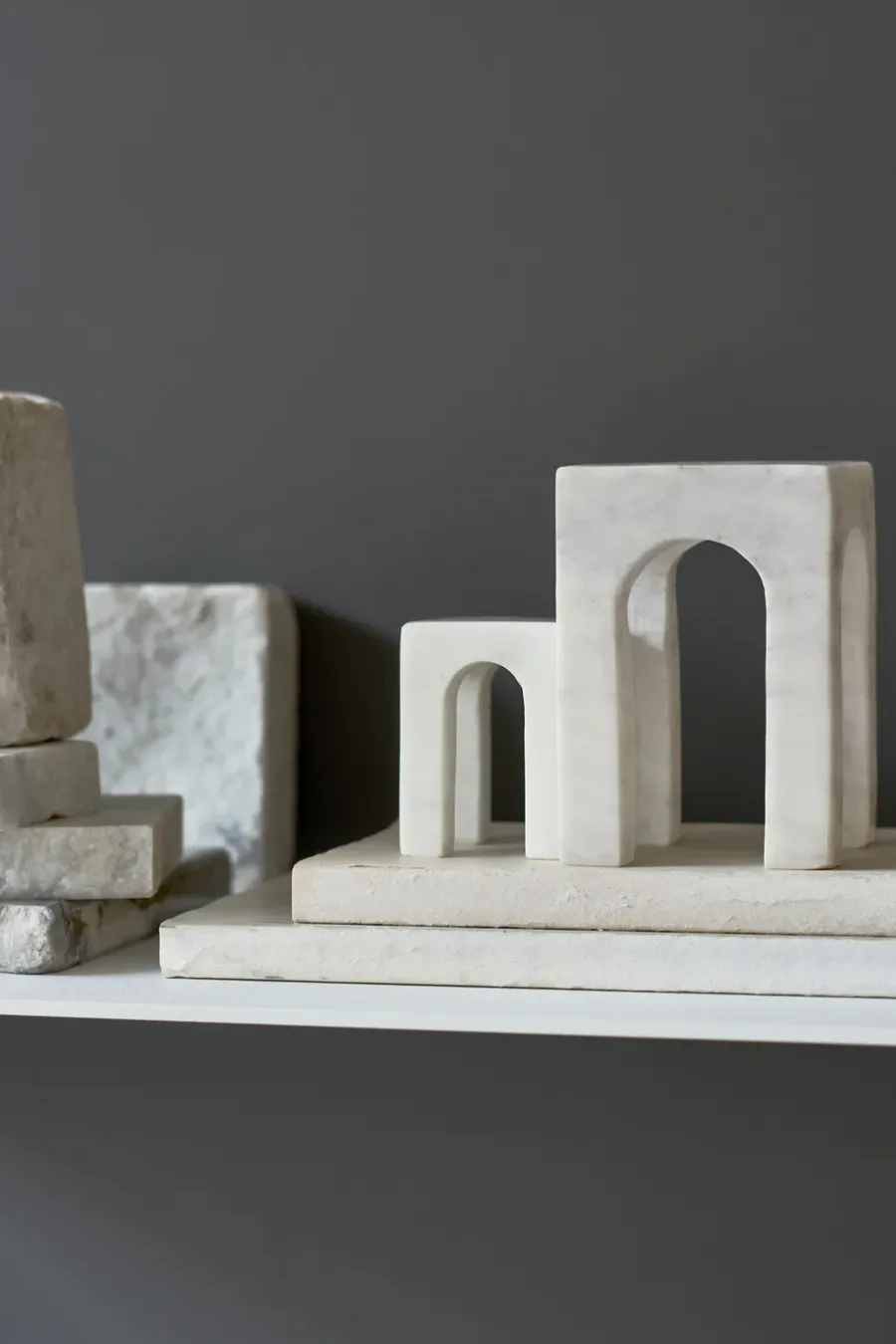 Gejst Arkis boekensteun 3-delig, Wit< Decoratieve Accessoires