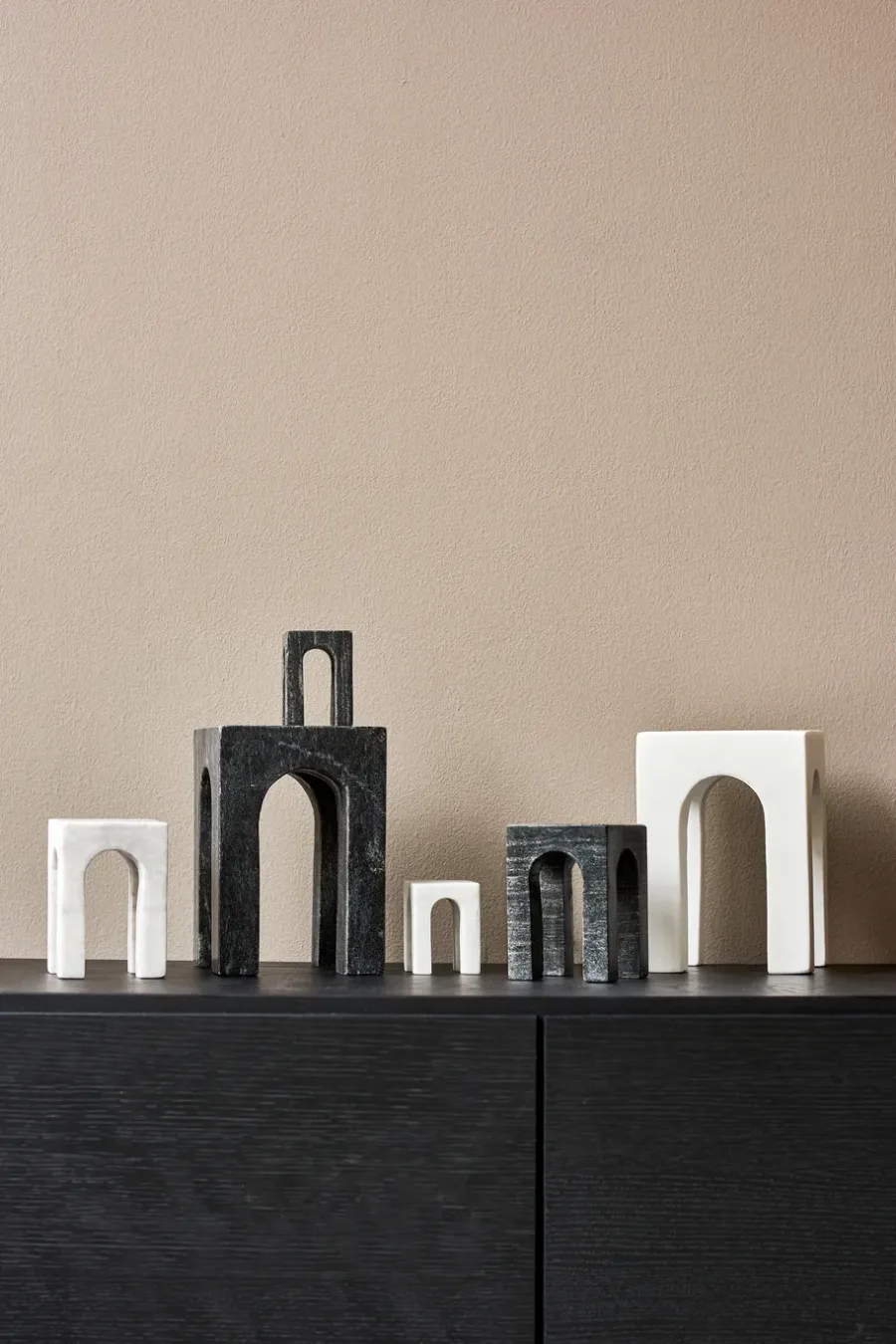 Gejst Arkis boekensteun 3-delig, Wit< Decoratieve Accessoires