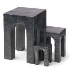 Gejst Arkis boekensteun 3-delig, Zwart< Decoratieve Accessoires