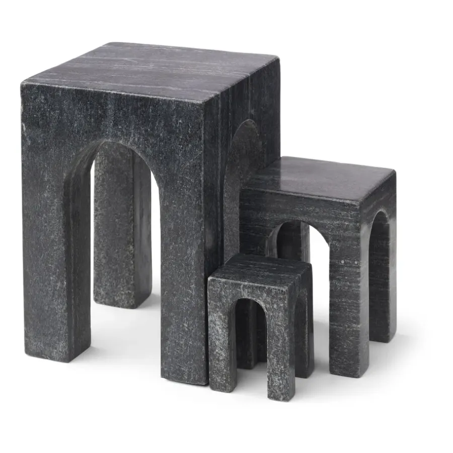 Gejst Arkis boekensteun 3-delig, Zwart< Decoratieve Accessoires