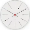 Arne Jacobsen Clocks Arne Jacobsen Bankers klok, Ø 48 cm.< Wandklokken