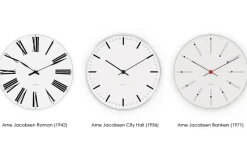 Arne Jacobsen Clocks Arne Jacobsen City Hall klok, Wit, Ø16 cm< Wandklokken