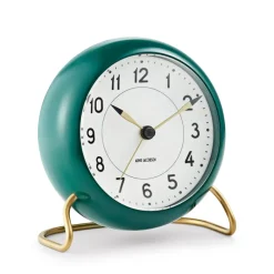 Arne Jacobsen Clocks Arne Jacobsen tafelklok groen, groen< Tafelklokken