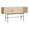 Woud Array bijzettafel, 180 cm, Witgepigmenteerd eikenhout< Ladekasten & Dressoirs