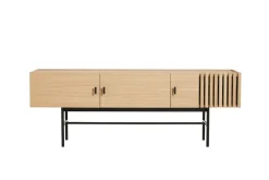 Woud Array bijzettafel laag, 150 cm, Witgepigmenteerd eikenhout< Tv- & Mediameubels|Ladekasten & Dressoirs