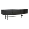 Woud Array bijzettafel laag, 150 cm, Zwartgeschilderd eikenhout< Tv- & Mediameubels|Ladekasten & Dressoirs