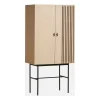 Woud Array kastje, 80 cm, Witgepigmenteerd eikenhout< Kasten & Vitrines