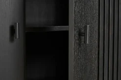 Woud Array kastje, 80 cm, Zwartgeschilderd eikenhout< Kasten & Vitrines