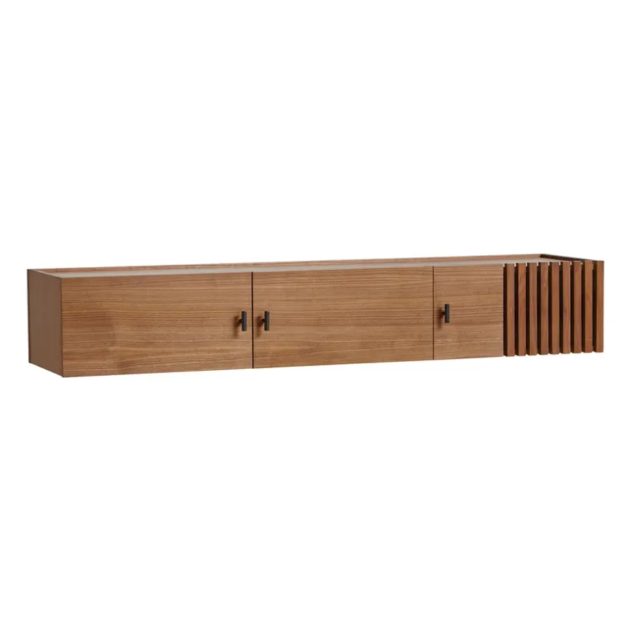 Woud Array sideboard wandmontage, 150 cm, Walnoot< Tv- & Mediameubels|Ladekasten & Dressoirs