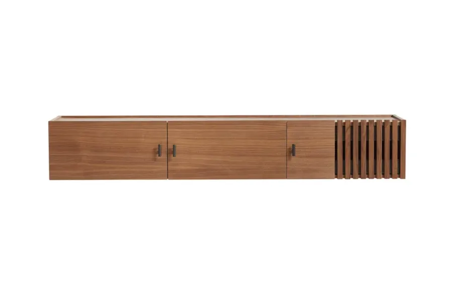 Woud Array sideboard wandmontage, 150 cm, Walnoot< Tv- & Mediameubels|Ladekasten & Dressoirs