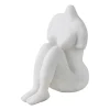 Mette Ditmer Art piece zittende vrouw 14 cm, Off-white< Sculpturen & Porseleinen Beelden