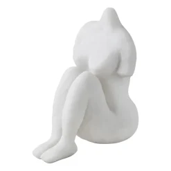 Mette Ditmer Art piece zittende vrouw 14 cm, Off-white< Sculpturen & Porseleinen Beelden