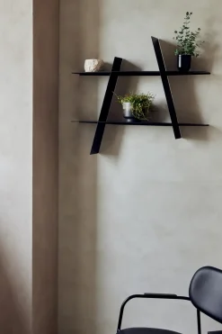 Andersen Furniture A-Shelf wandrek Large 78x12x67 cm, Black< Planken & Planksystemen