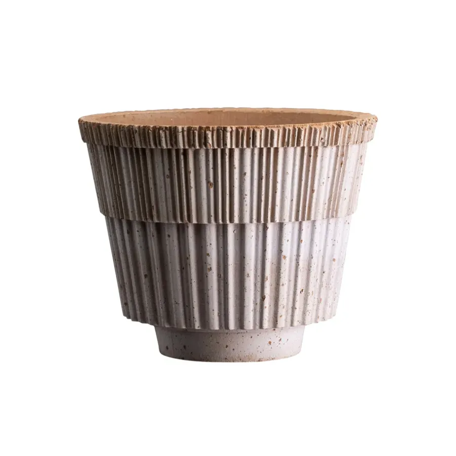 Bergs Potter Atlas raw bloempot met schotel, Rosa, Ø16 cm< Bloempotten
