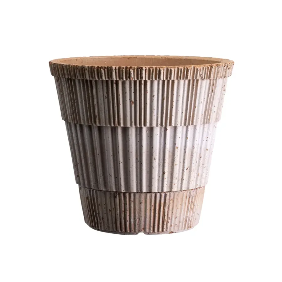 Bergs Potter Atlas raw bloempot met schotel, Rosa, Ø21 cm< Bloempotten
