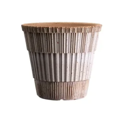 Bergs Potter Atlas raw bloempot met schotel, Rosa, Ø14 cm< Bloempotten
