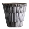Bergs Potter Atlas raw bloempot met schotel, Grey, Ø25 cm< Bloempotten