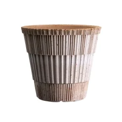 Bergs Potter Atlas raw bloempot met schotel, Rosa, Ø25 cm< Bloempotten