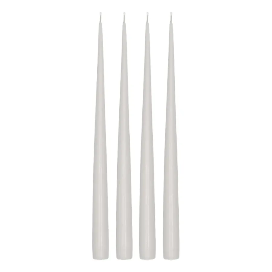Scandi Essentials Atmosphere dinerkaarsen 4-pack 32 cm, Icy Grey< Kaarsen