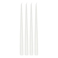 Scandi Essentials Atmosphere dinerkaarsen 4-pack 32 cm, White< Kaarsen