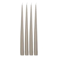 Scandi Essentials Atmosphere dinerkaarsen 4-pack 32 cm, Taupe< Kaarsen