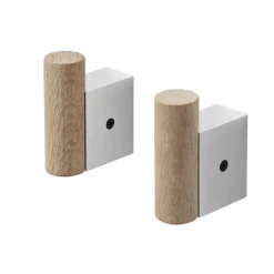 Muuto Attach haak 2-pack, Oak-aluminum< Haken & Hangers
