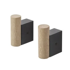 Muuto Attach haak 2-pack, Oak-black< Haken & Hangers
