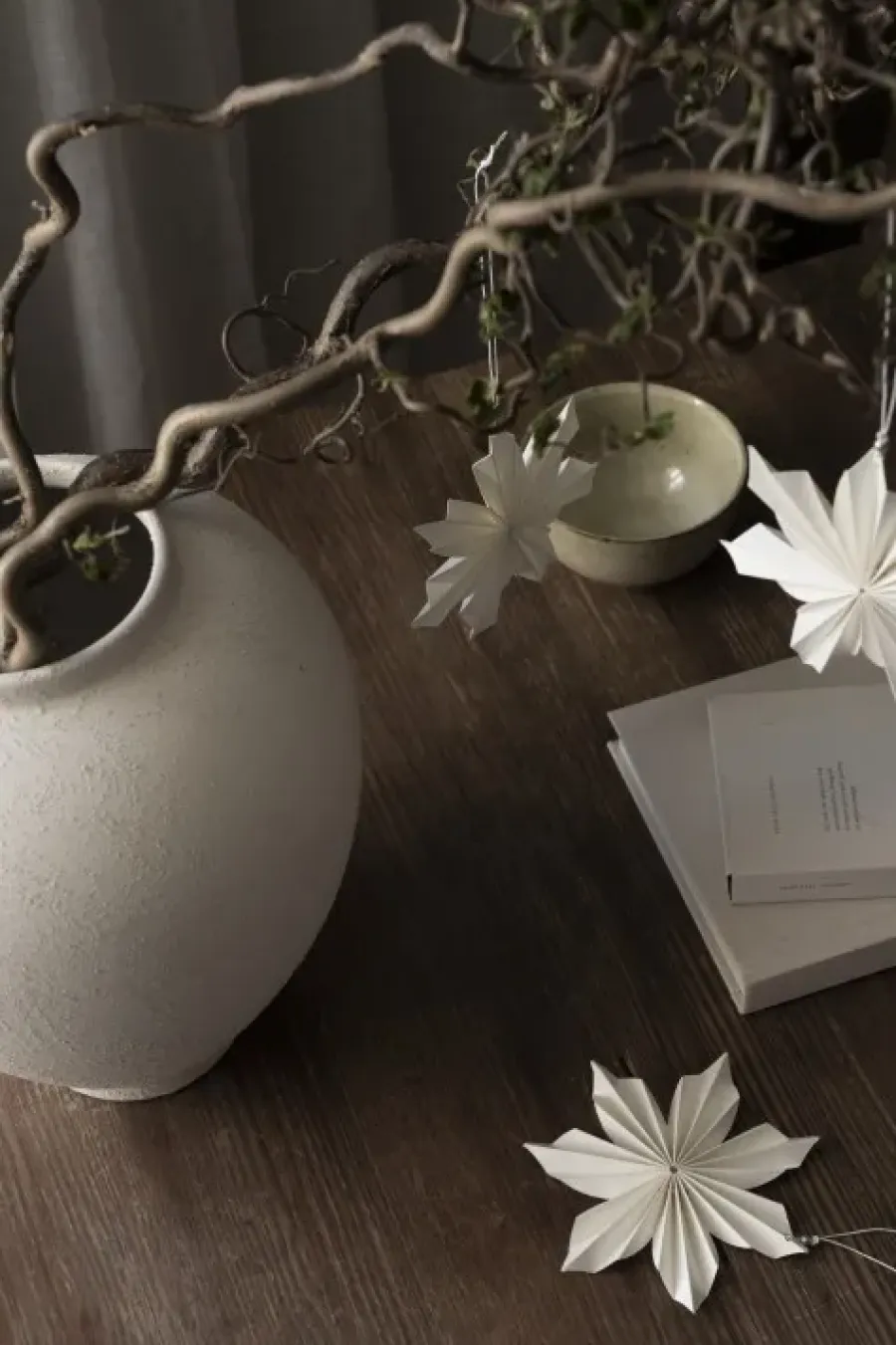 Watt & Veke Aurora kerstdecoratie 3-pack, White-brown< Kerstdecoraties