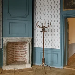 Källemo Babe kapstok, Voorgekoperd staal-bruin leren riem< Kapstokken & Hangrekken