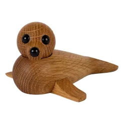 Spring Copenhagen Babyzeehond decoratie, Eikenhout< Houten Beelden