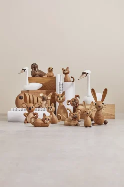 Spring Copenhagen Babyzeehond decoratie, Eikenhout< Houten Beelden