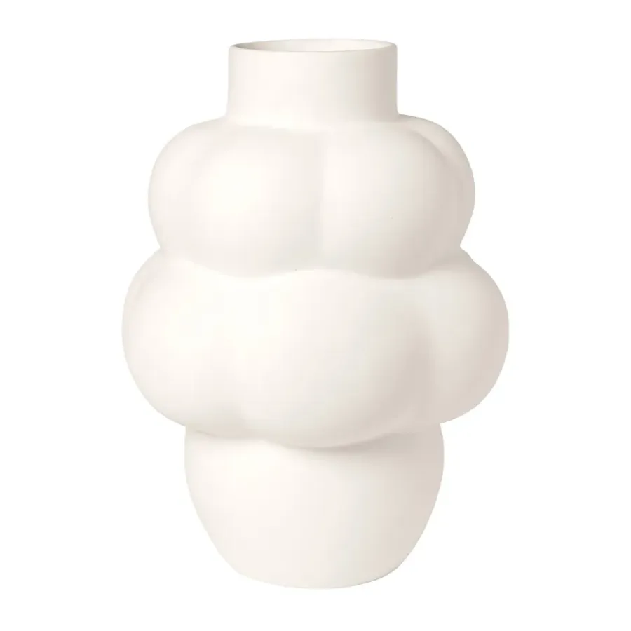 Louise Roe Balloon 04 vaas keramiek, Raw White< Vazen