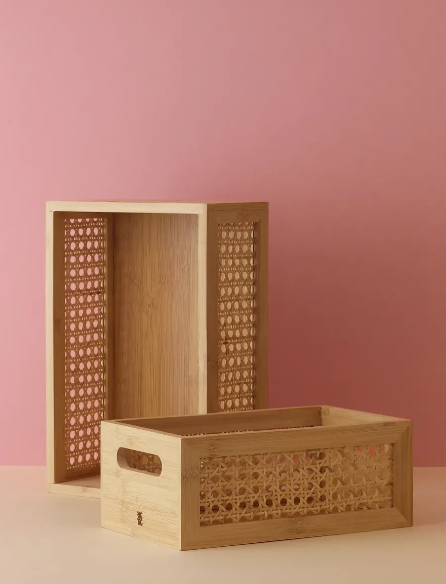 RIG-TIG Bamboo box opbergdoos 20x30 cm, Bamboe< Dozen & Boxen