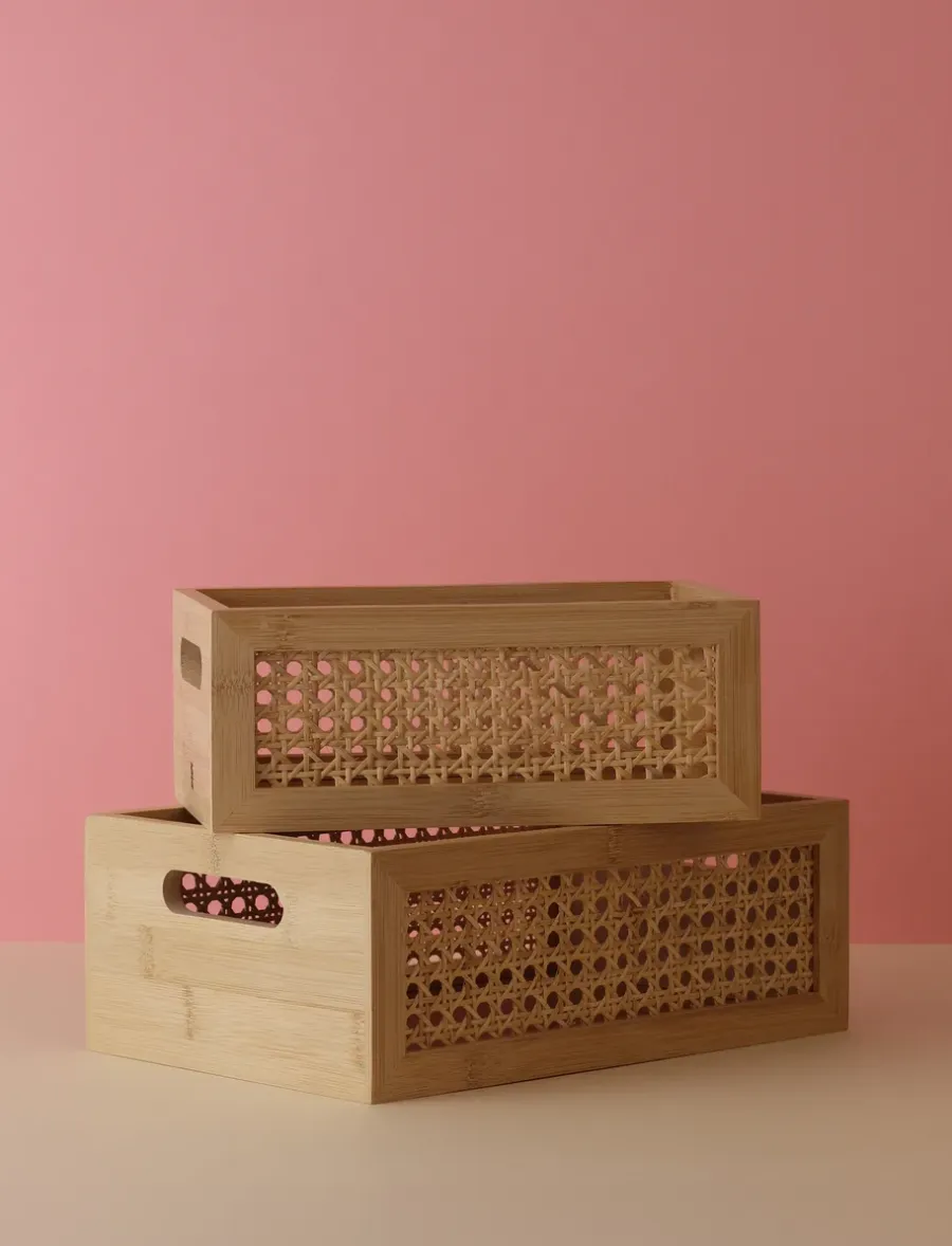 RIG-TIG Bamboo box opbergdoos 20x30 cm, Bamboe< Dozen & Boxen