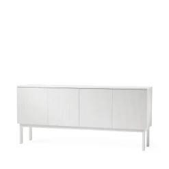 A2 Beam sideboard, witte lak, wit onderstel< Ladekasten & Dressoirs