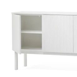 A2 Beam sideboard, witte lak, wit onderstel< Ladekasten & Dressoirs