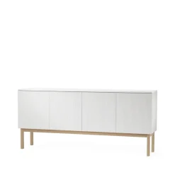 A2 Beam sideboard, witte lak, onderstel van witgeolied eikenhout< Ladekasten & Dressoirs