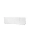 A2 Beam sideboard, witte lak, witte sokkel< Tv- & Mediameubels|Ladekasten & Dressoirs