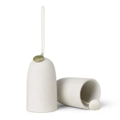 Ferm Living Bell kersthanger bel Ø4 cm 2-pack , Off-white< Kerstdecoraties