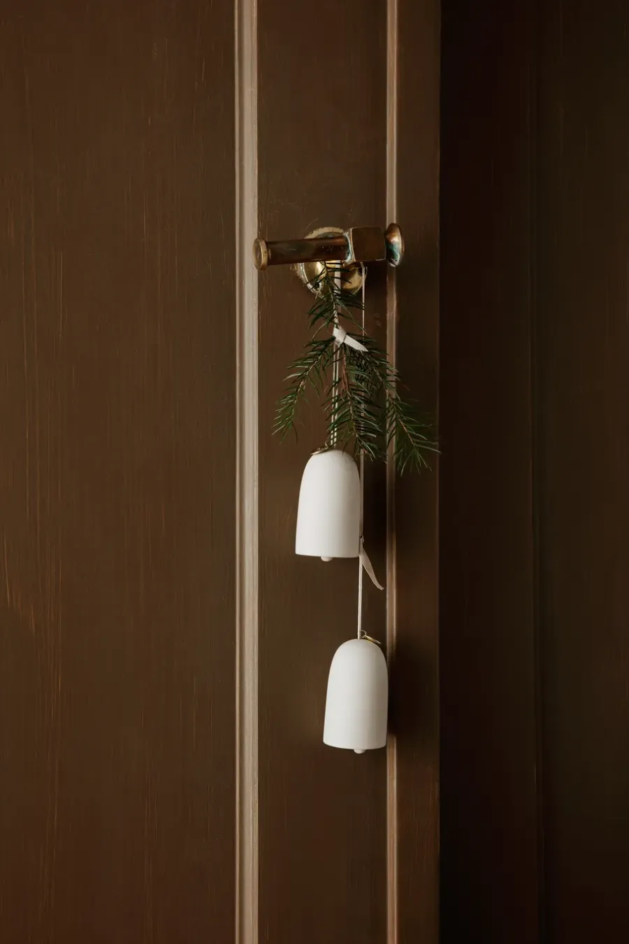 Ferm Living Bell kersthanger bel Ø4 cm 2-pack , Off-white< Kerstdecoraties