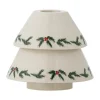 Bloomingville Berry kandelaar Ø10 cm, Wit< Kaarsenhouders & Kaarsenborden