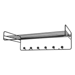 Maze Bill Hat rack hoedenplank, Zwart< Garderobehaken & Hoedenplanken