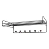 Maze Bill Hat rack hoedenplank, Zwart-donkerbruin< Garderobehaken & Hoedenplanken