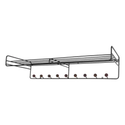 Maze Bill Hat rack L hoedenplank, Zwart-donkerbruin< Garderobehaken & Hoedenplanken